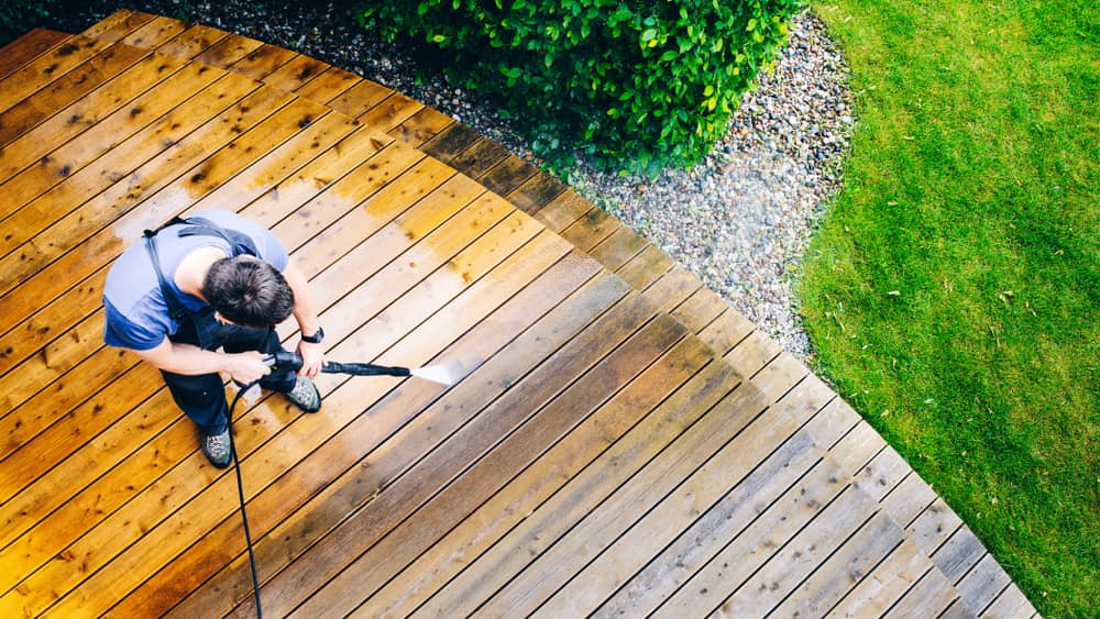 What is the best way to clean decking